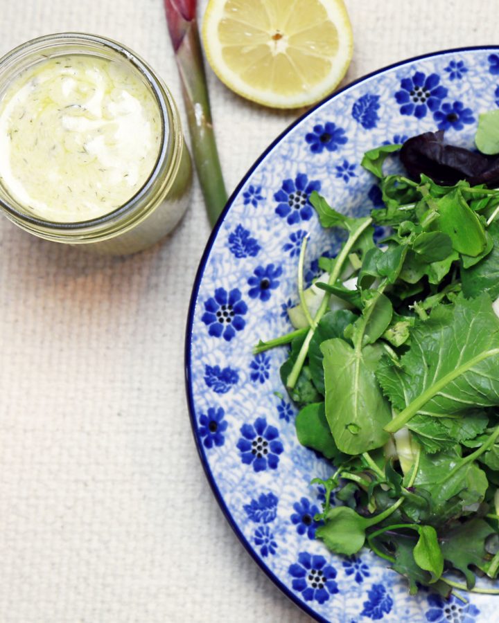Creamy Lemon Salad Dressing Recipe